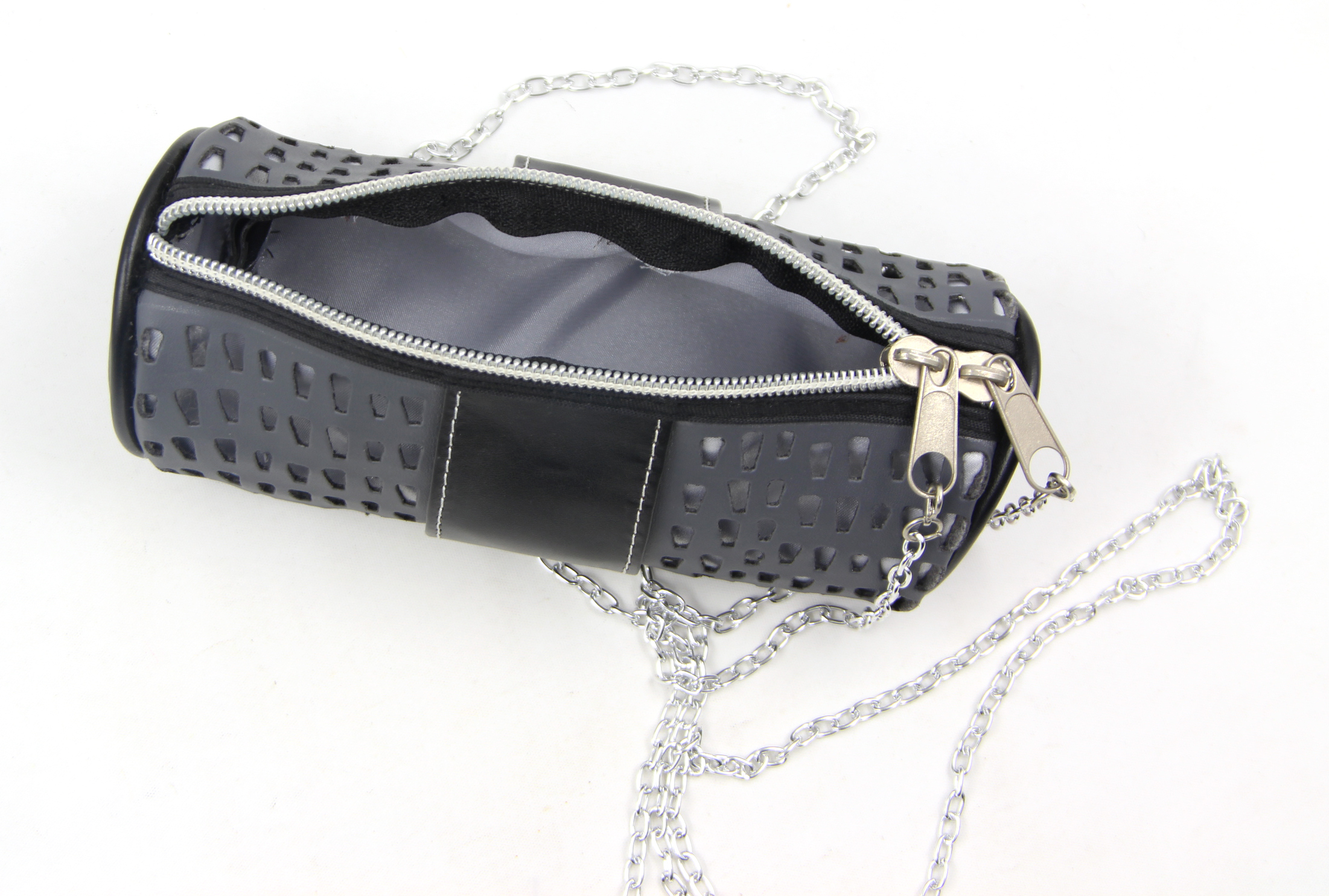 New product fashion lady bag with accessories long metal chain