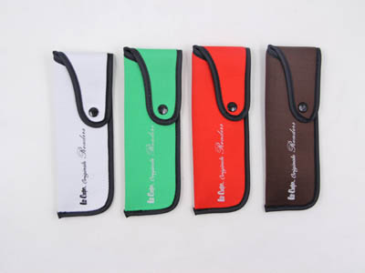 Folding glasses pouch with button F149