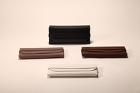 4 types of eyeglass case soft bag, leather material, LOGO and customizable