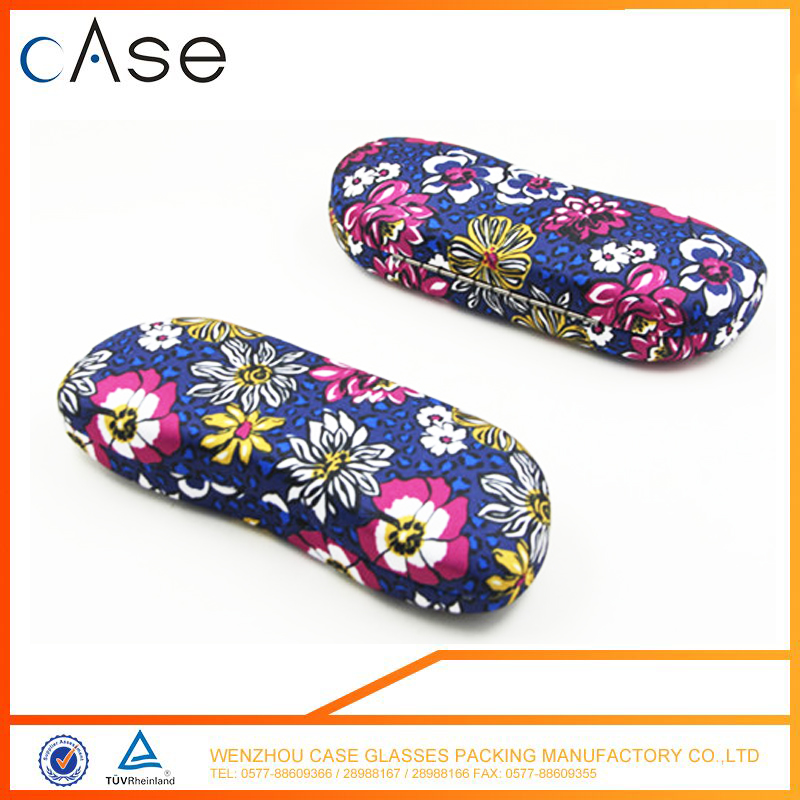 Factory Supply Personalized logo Hot -printing microfiber+sponge reading glasses case
