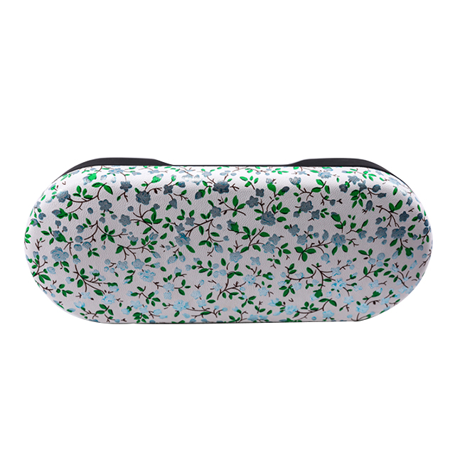 Microfibre reading glasses with metal case
