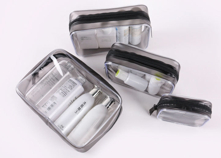 PVC cosmetic bag transparent waterproof 2019 new large-capacity portable travel separate toilet bag