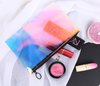 Environmentally friendly transparent laser TPU receiving bag toothed zipper bag plastic waterproof cosmetics gift packaging bag