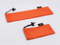 Ultra thin mesh glasses bag with woven label and spring bead D126