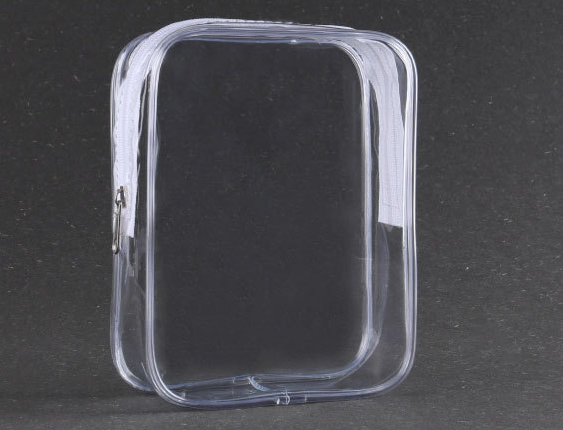 Transparent pvc plastic bag travel waterproof pvc zipper bag Sewing storage wash cosmetic packaging bag