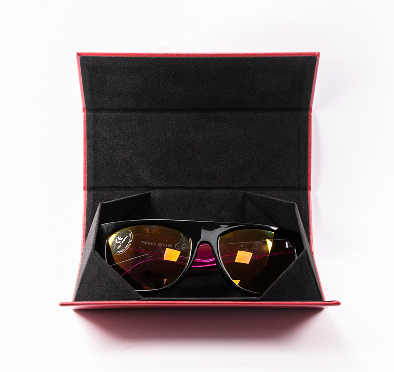 2021 Sunglasses, Red, Square, Detachable Handmade Case