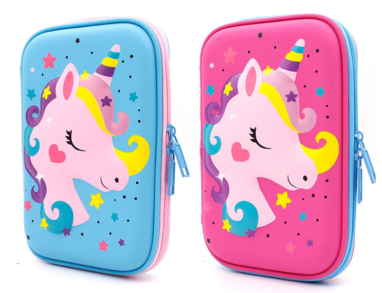 Cardone Unicorn hard shell EVA pen pouch 3D large capacity pencil case men's and women's models multi-functional pencil case large size