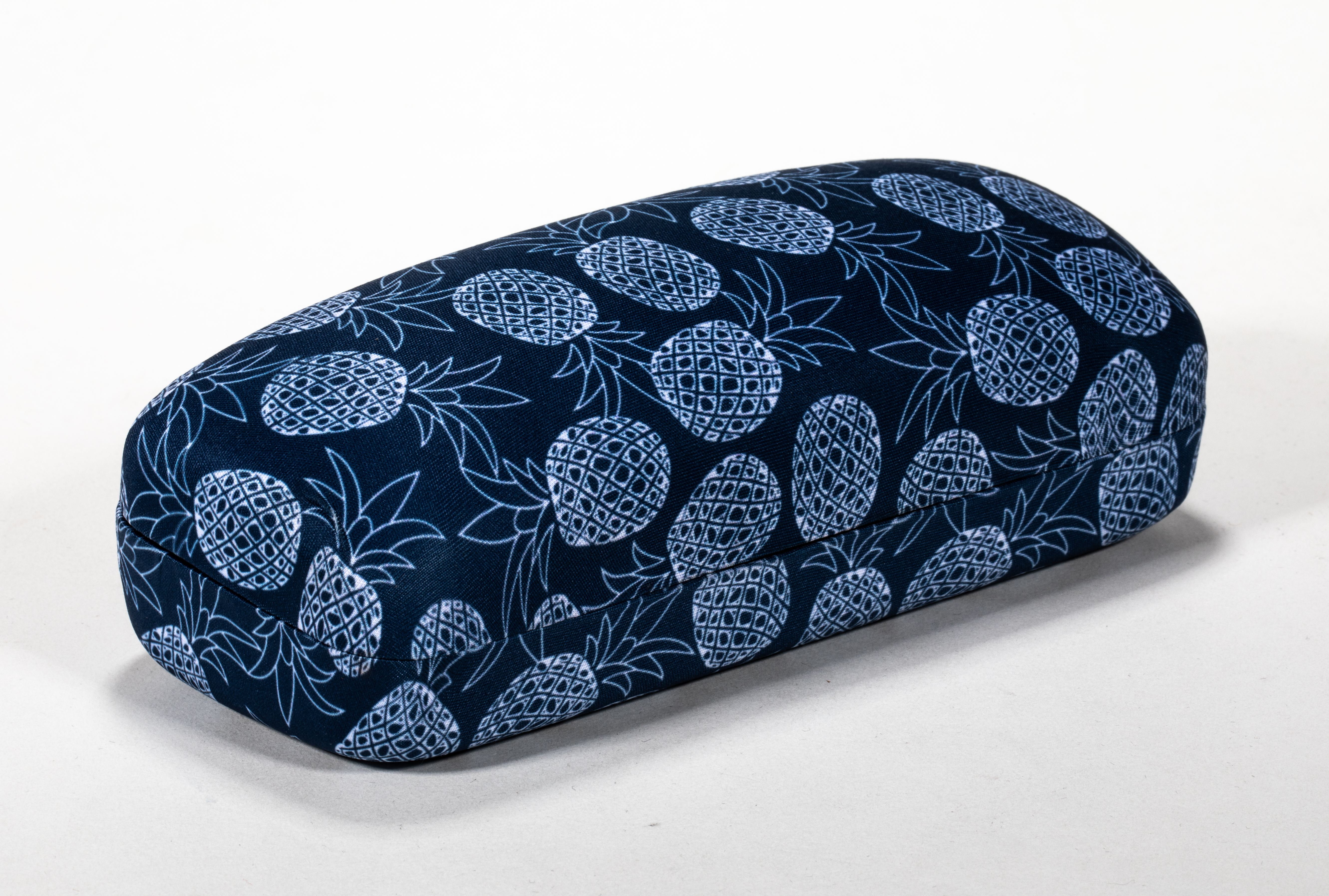 2021 Glasses Case Sunglasses Dark Blue Glasses Case Printed with A Pineapple Pattern