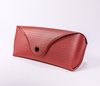2021 Glasses case Sunglasses red glasses case, the appearance of a small leather bag