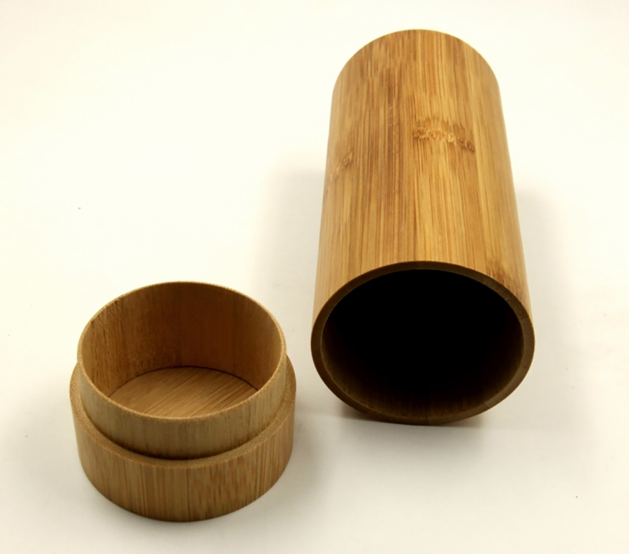 2021 Sunglasses, A Cylindrical Box for Wood-grain Glasses, Can Also Hold Other Odds And Ends