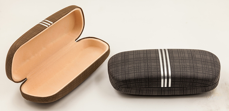 2021 Glasses Box Glasses Case with Four Color Stripes