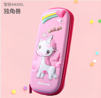 3D cute pen bag children's cartoon pencil case male primary and secondary school students large capacity multi-function pen case pen bag