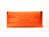 Bright orange PU Leather Eyeglasses Cases Soft PU Leather Sunglasses Pouch