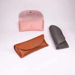 Fintie Portable Sunglasses Case, Semi-Hard Leather Glasses Carrying Case Eyewear Pouch 