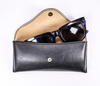 2021 Glasses Case Sunglasses Black Glasses Case, Shaped Like A Leather Bag