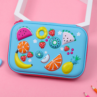 Australia smiggle same style pen bag large capacity hard shell pen case EVA pencil case cute cartoon waterproof
