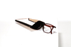Squeeze Closure Leather Sunglasses Pouch Spring Storage Glasses Pouch Holder