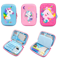 Cardone Unicorn hard shell EVA pen pouch 3D large capacity pencil case men's and women's models multi-functional pencil case large size