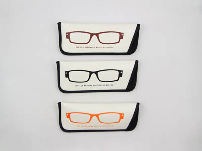 soft leather reading glasses pouch F121